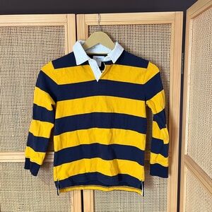 Old Navy Boys M/8 Striped Polo Long Sleeve